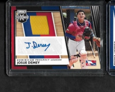 2022 Panini Elite Extra Edition DMS-JD Josue Demey Dual Auto/Patch - Image 1 of 2