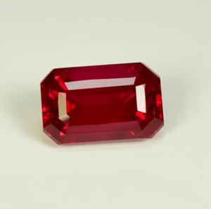 13.7 mm AAA Grade Natural Mongok loose Ruby gemstones Octagon cut Certified - Picture 1 of 5