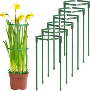 12 Packs Plant Support Stakes Half Round Plants Stake for Indoor Garden Flower - Picture 1 of 1