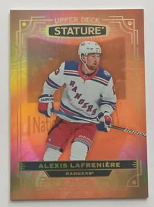 2022-23 UD Stature Photo Variant Orange Alexis Lafreniere /25 New York Rangers - Bild 1 von 2