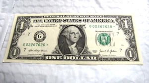 BANCONOTA STELLA 2021 BANCONOTA DA 1 DOLLARO CHICAGO G numero di serie basso - NON CIRCOLATA croccante - Foto 1 di 3