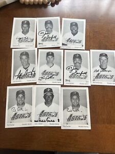 Vintage Houston Astros 1990s Autographed Photo Set