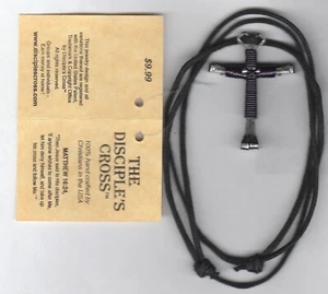 Horseshoe Nail Necklace "THE DISCIPLES CROSS" or "Keychain" LORD JESUS SAVES - Picture 1 of 51