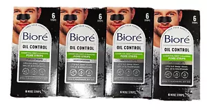 Confezione 4 Strisce Naso Pori Biore Uomo Carbone Pulizia Profonda - 6ct (ogni confezione) - Foto 1 di 4