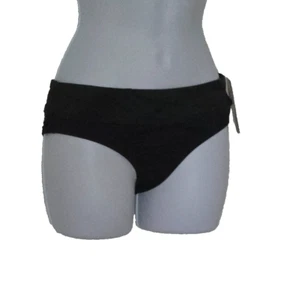 TYR Riva Swimwear Sporty Bikini BOTTOM Black Brvca7a size M 8 - Picture 1 of 9