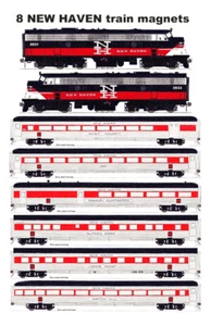 New Haven Yankee Clipper FL9s and Train 8 imanes de Andy Fletcher - Imagen 1 de 1