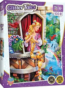 Glitter Fairytales Rapunzel 100pc Glitter Puzzle - Picture 1 of 3