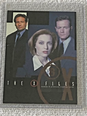 Tarjeta promocional de televisión Inkworks The X-Files 2002 temporada 8 casi nueva #XF8-1 Foto 1 de 2
