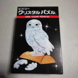 BEVERLY 42 Pezzi Cristallo Puzzle Owl & Trasparente 3D Puzzle - Foto 1 di 4