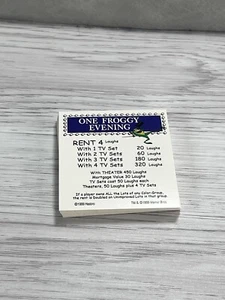 Looney Tunes Monopoly Properties Laughs Replacement Set Complete Tazmanian Porky - Picture 1 of 11