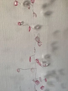 6 Ft, Length 1.8 Meters, Acrylic Hearts, Hanging, Decorative Centrepiece, Pink - Picture 1 of 9