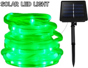 50/100 LED Solar Fairy String Lights Rope Tube Strips Outdoor Garden Party Decor - Picture 1 of 30
