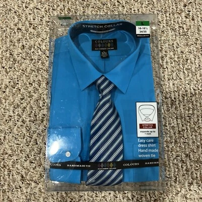 Alexander Julian Dress Shirt & Tie Mens Long Sleeve New - Image 1 of 3