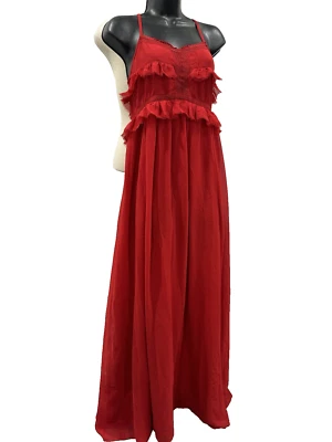 MNG 华丽红色 4 码超长连衣裙全新带标签 - 2 件可用 — 第 1/4 张图片