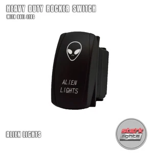 Laser Etched 5 Pin LED Rocker Switch Dual Light 20A 12V ON / OFF - ALIEN LIGHTS - Bild 1 von 8