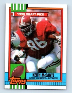 1990 Topps Keith McCants Rookie Tampa Bay Buccaneers #399 - Picture 1 of 2