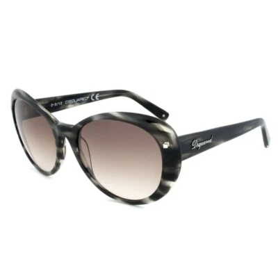 DSQUARED2 gradient gray acetate cat eye shaped sunglasses authentic designer - Image 1 of 4