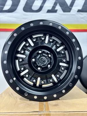 Black Rhino Abrams 17x9 Wheels – 5x127 Bolt Pattern – Matte Black Rims - Image 1 of 4