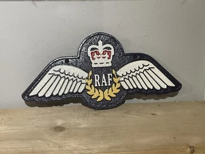 Cast Iron RAF Plaque - Picture 1 of 1