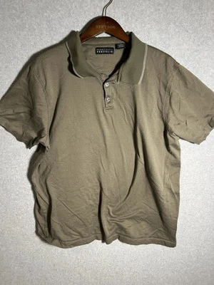 Perry Ellis Portfolio Polo Shirt Men XXL Green Cotton Made Bangladesh Short-Slee - Image 1 of 4