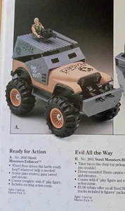Vintage TONKA TOYS 1987 STEEL MONSTERS ENFORCER #2600 complete Action Figure - Picture 1 of 16