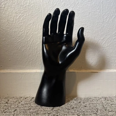 Maniquí de mano negro vintage exhibición RPM Industries EE. UU. onda de vapor art deco Foto 1 de 4