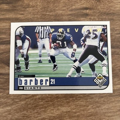 1998 Upper Deck UD Choice - Tiki Barber #119 - Image 1 of 2
