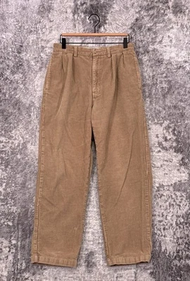 Pantalones Polo Ralph Lauren Vintage 32 x 29 Para Hombre Andrew Marrón Pana Foto 1 de 4