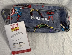NEW Pottery Barn Marvel Pencil Case Pouch Bag Glow in the Dark “Rounen” Stitched - Picture 1 of 2