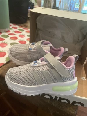 Adidas Racer TR23 El K Unisex Infantil Zapatos para Correr Talla 5K, ID5977 Foto 1 de 4