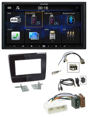 Alpine Bluetooth 2DIN MP3 DAB USB Autoradio für Isuzu D-Max 2020 2021 Klavierlac - Bild 1 von 4