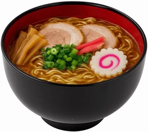 , Japanische große Ramen Schale - 38 Unzen Pho, Udon, Nudel und Müslischale - schwarz an - Bild 1 von 9