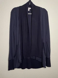 Athleta Pranayama Restore Wrap Cardigan XS Blue Duster Athleisure Travel Soft - Picture 1 of 8