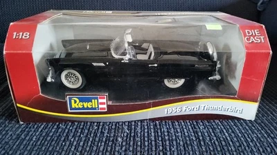 Revell 1956 Ford Thunderbird Convertible Car 1:18 Scale Diecast Model Black - Image 1 of 4