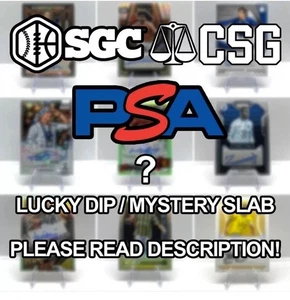 PSA /ACE/MCG/CGC - MYSTERY GRADED FOOTBALL / SOCCER CARD - GUARANTEED SLAB - Picture 1 of 1