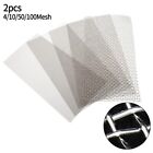 Filter Screen Wire Sheet Silver 2pcs Braided Filtration High Temperature