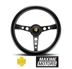 Volante MOMO PROTOTIPO 35 cm razze nere Black nuovo Ricambio originale Porsche - Imagen 1 de 1