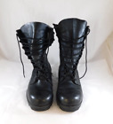 Vintage Ro Search Us Air Force Issued Black Leather Steel Toe Boots Size 7.5W