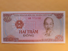 1987 Vietnam 200 Dong Ho Chi Minh Bank Note