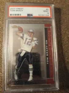 2007 Topps Finest TOM BRADY #8 PSA Mint 9🔥🔥 - Picture 1 of 3