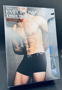Emporio Armani 3 Pack Trunk Stretch Cotton - Picture 1 of 2