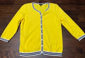 Talbots Petites gelbe Strickjacke Pullover Damengröße Small SP - Bild 1 von 4