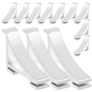 12 Pcs Gancio Congelatore Clip Per Ripiano Del Frigorifero Metallici Morsetti - Foto 1 di 12