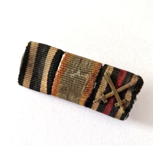 3er Bandspange Eisernes Kreuz sowie Hindenburgkreuz, Mecklenburg Schwerin - Bild 1 von 5