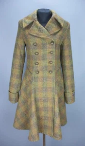 TOPSHOP Tartan Tweed Sherlock Coat Valley Mills By Mallalieus sz UK 8 US 4 EU 36 - Picture 1 of 23