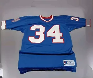 Maglia Thurman Thomas #34 Vintage Champion NFL taglia 40 Buffalo Bills EX COND - Foto 1 di 5