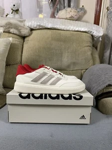 Adidas Courtblock Cream Red Trainers Shoes BNIB Size 8uk Men’s IG6870 - Picture 1 of 19