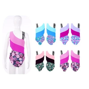 Girls Bathing Suits Stretchy Swimwear Leotard Swimsuit Comfortable Costume Pool - Picture 1 of 36