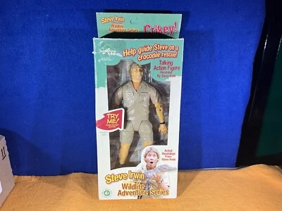 O11-11 STEVE IRWIN TALKING ACTION FIGURE - AUSTRALIA ZOO 2005 - CROCODILE HUNTER - Image 1 of 4