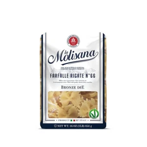 La Molisana | Bowtie pasta | Bronze Die-cut N°66 - Non-GMO, 16 oz (Pack of 3) - Picture 1 of 7